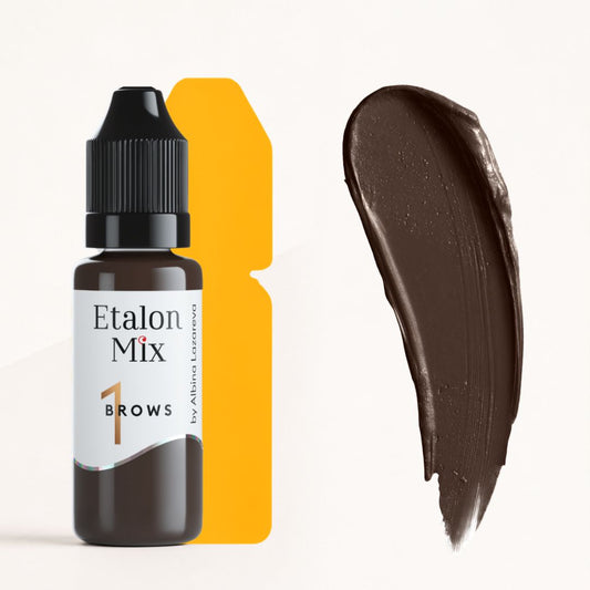 Swatch Etalon Mix Hazelnut N°1 castano caldo sopracciglia