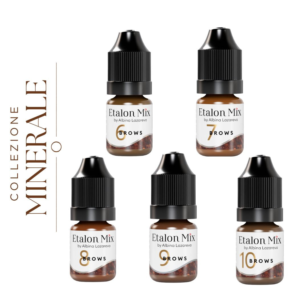 Collezione Etalon Mix Mineral Brows pigmenti PMU sopracciglia