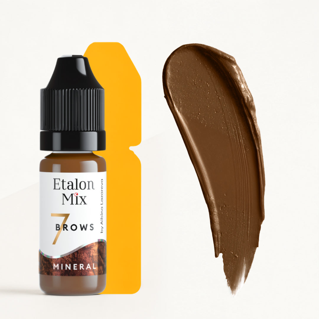 Etalon Mix Pecan N°7 – frasco y muestra de color