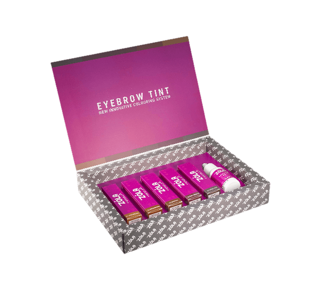 ZOLA Set de tintes de cejas Collagen 5 × 15 ml + oxidante