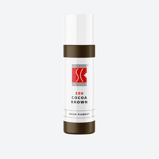 Pigmento PMU Swiss Color Cocoa Brown marrone cenere freddo per sopracciglia