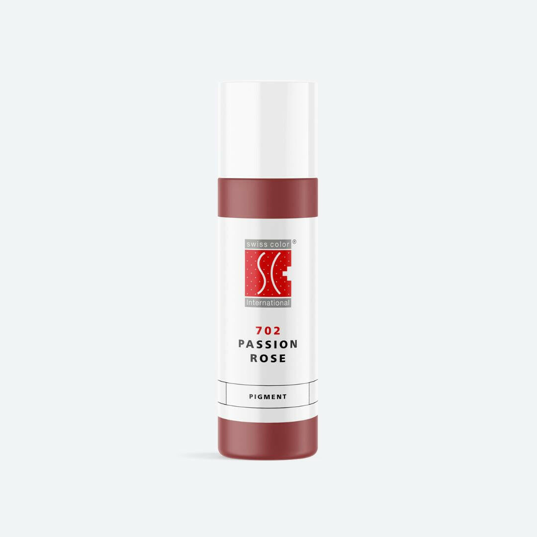 Pigmento PMU Swiss Color 702 Passion Rose colore rosa caldo naturale per labbra e areola