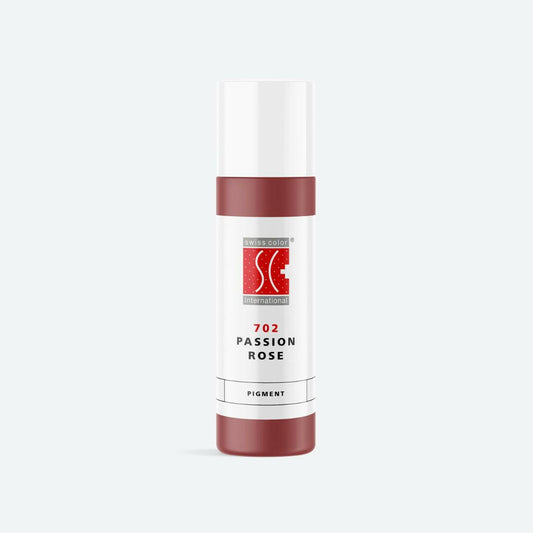 Pigmento PMU Swiss Color 702 Passion Rose colore rosa caldo naturale per labbra e areola