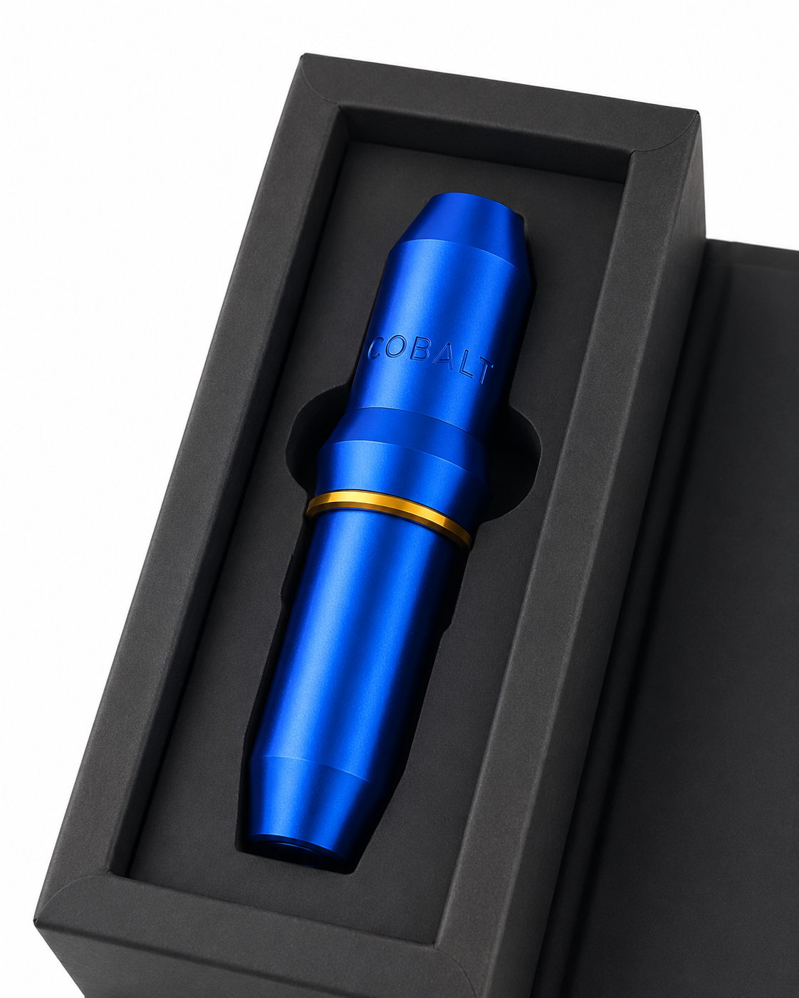 COBALT macchinetta PMU ibrida blu nella confezione protettiva professionale
