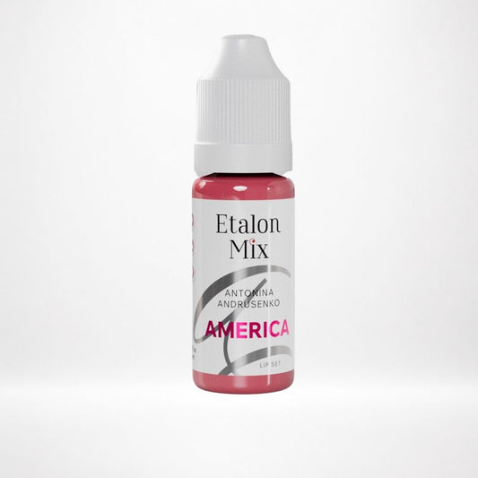 Flacone Etalon Mix America pigmento PMU labbra rosa polveroso
