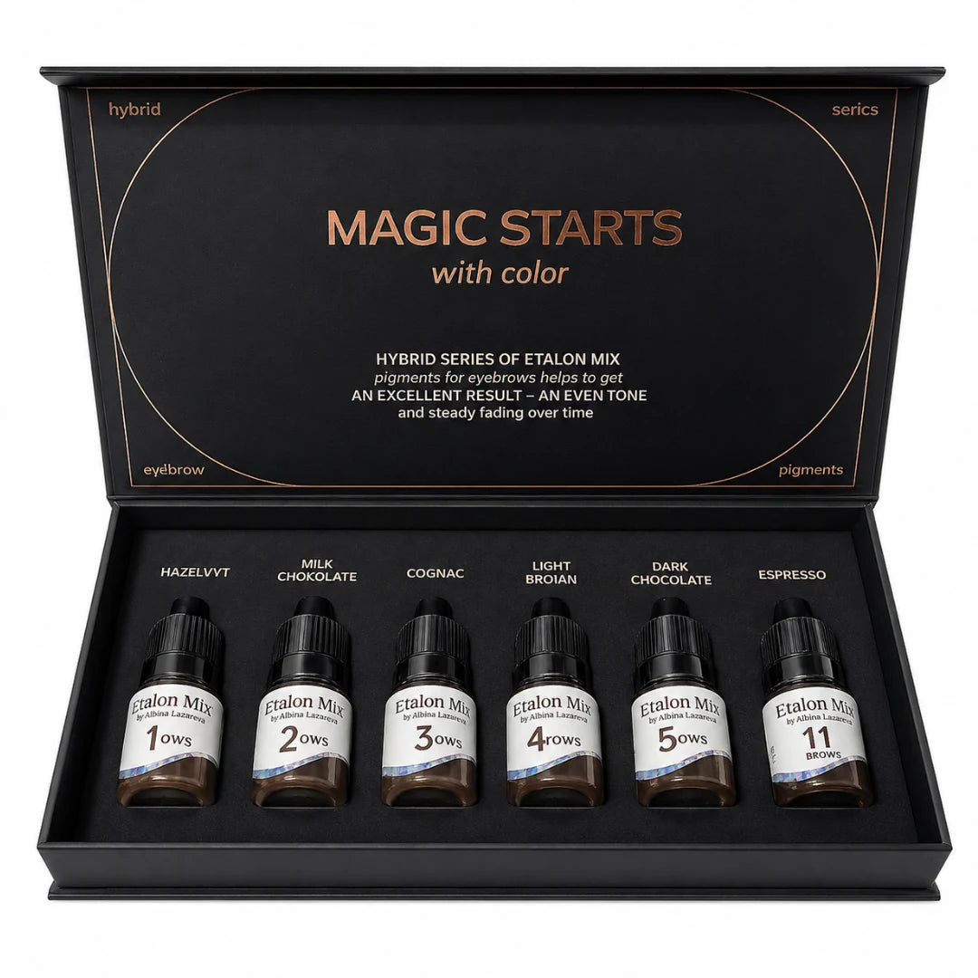 Etalon Mix Brow Hybrid Series – set abierto con seis pigmentos para cejas