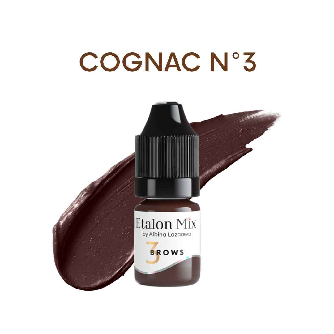 Etalon Mix Cognac N°3, flacone con campione colore del set