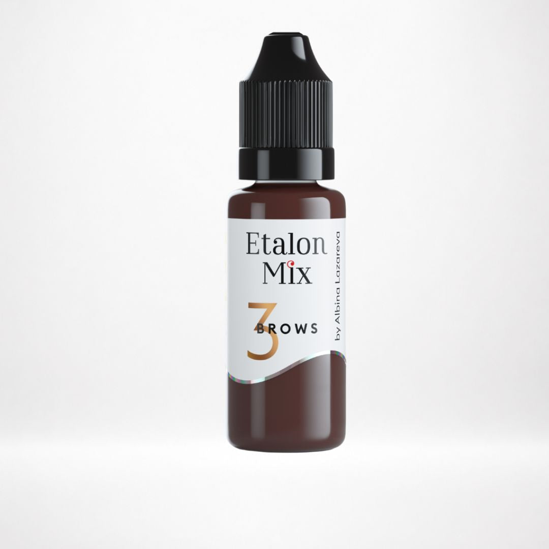 Etalon Mix Cognac N°3 – frasco del pigmento PMU para cejas