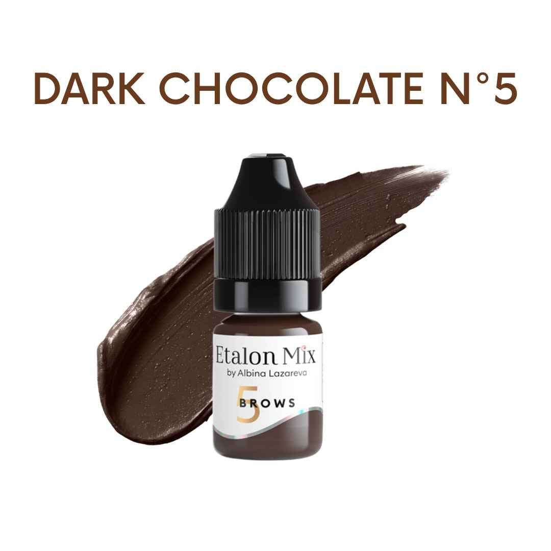 Etalon Mix Dark Chocolate N°5, flacone con campione colore del set