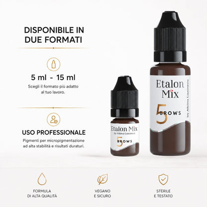 Etalon Mix Dark Chocolate N°5 immagine formati 5 ml e 15 ml
