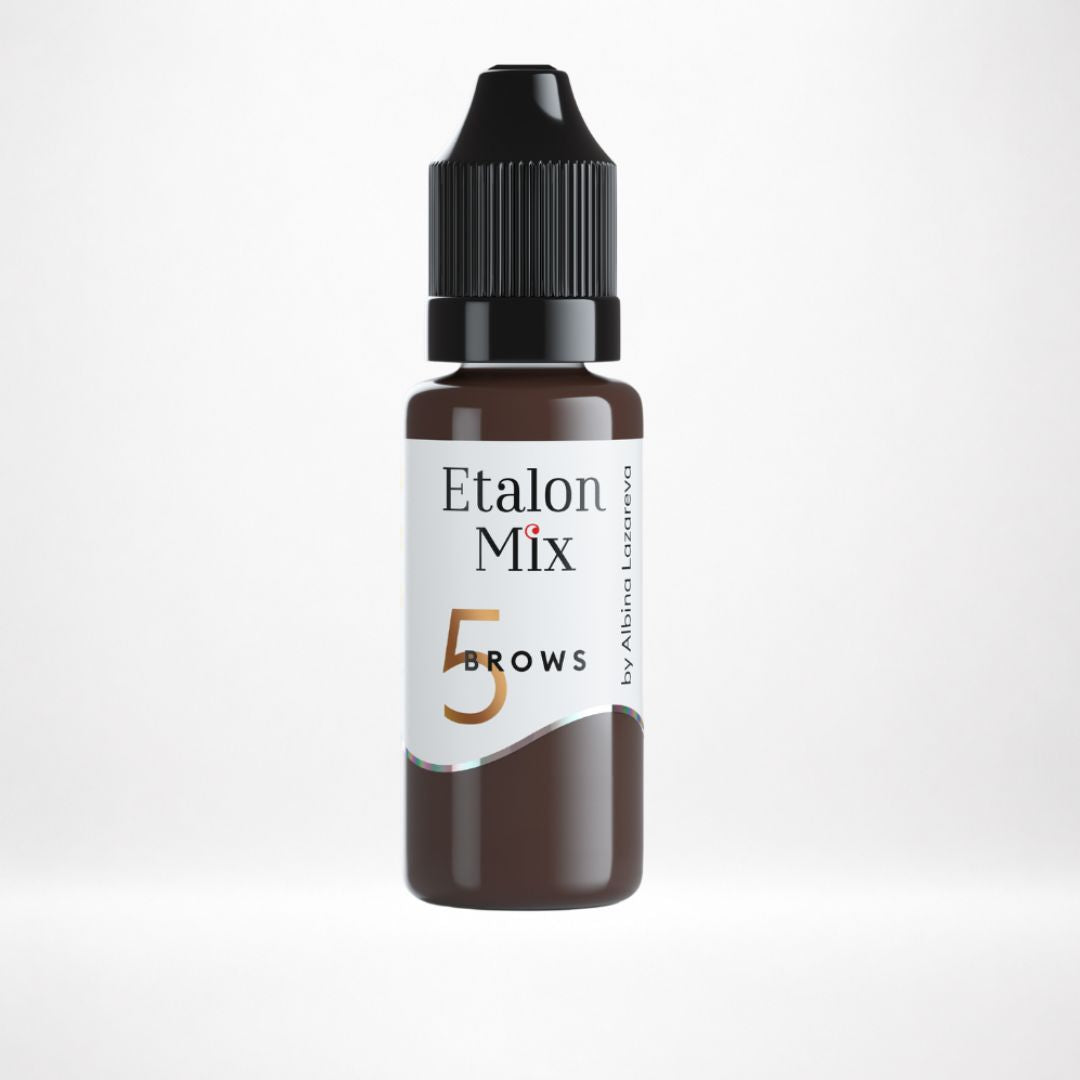 Flacone Etalon Mix Dark Chocolate N°5 pigmento PMU sopracciglia