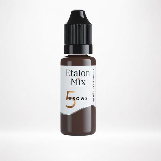 Flacone Etalon Mix Dark Chocolate N°5 pigmento PMU sopracciglia