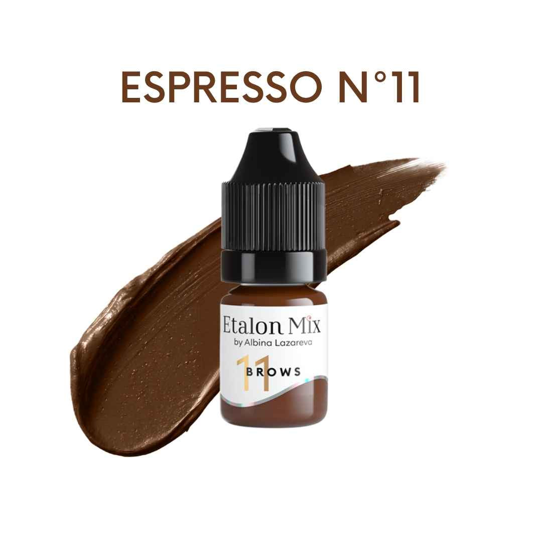Etalon Mix Espresso N°11, flacone con campione colore del set