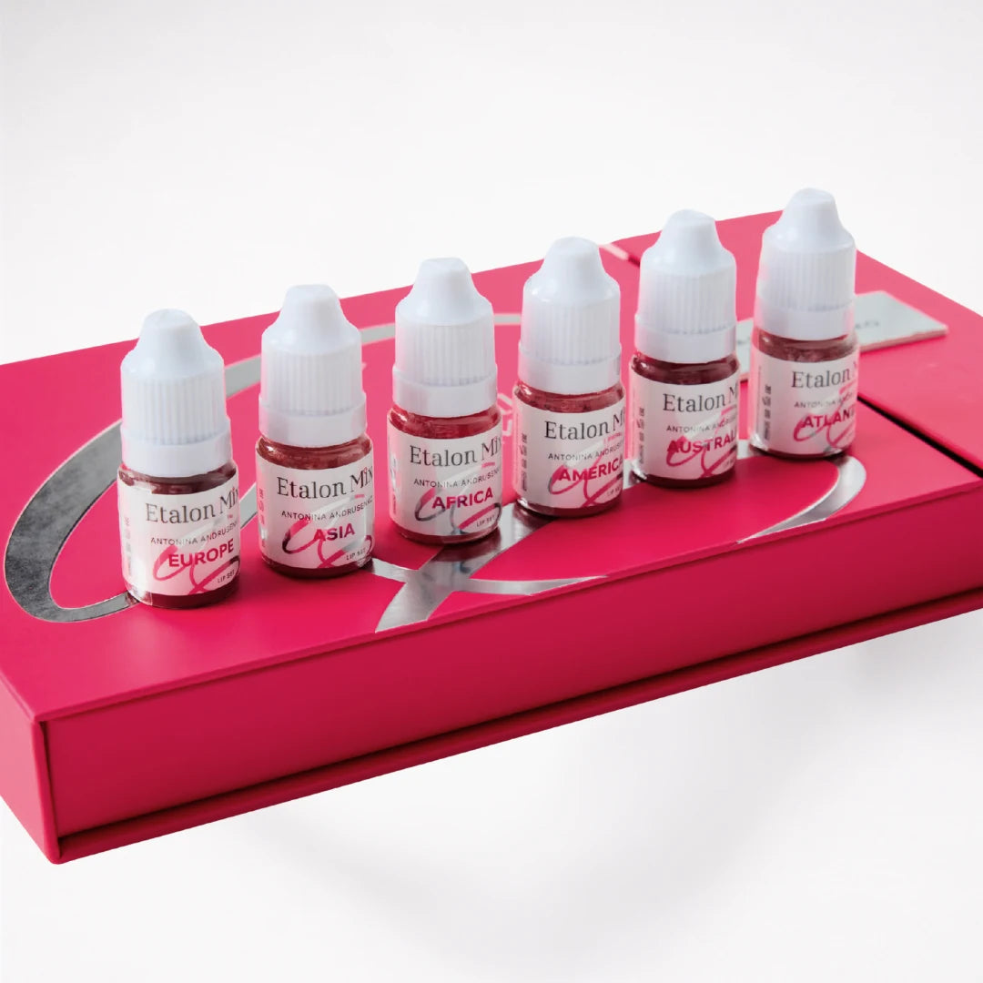 Etalon Mix Light Series – seis frascos de pigmentos para labios Light Series