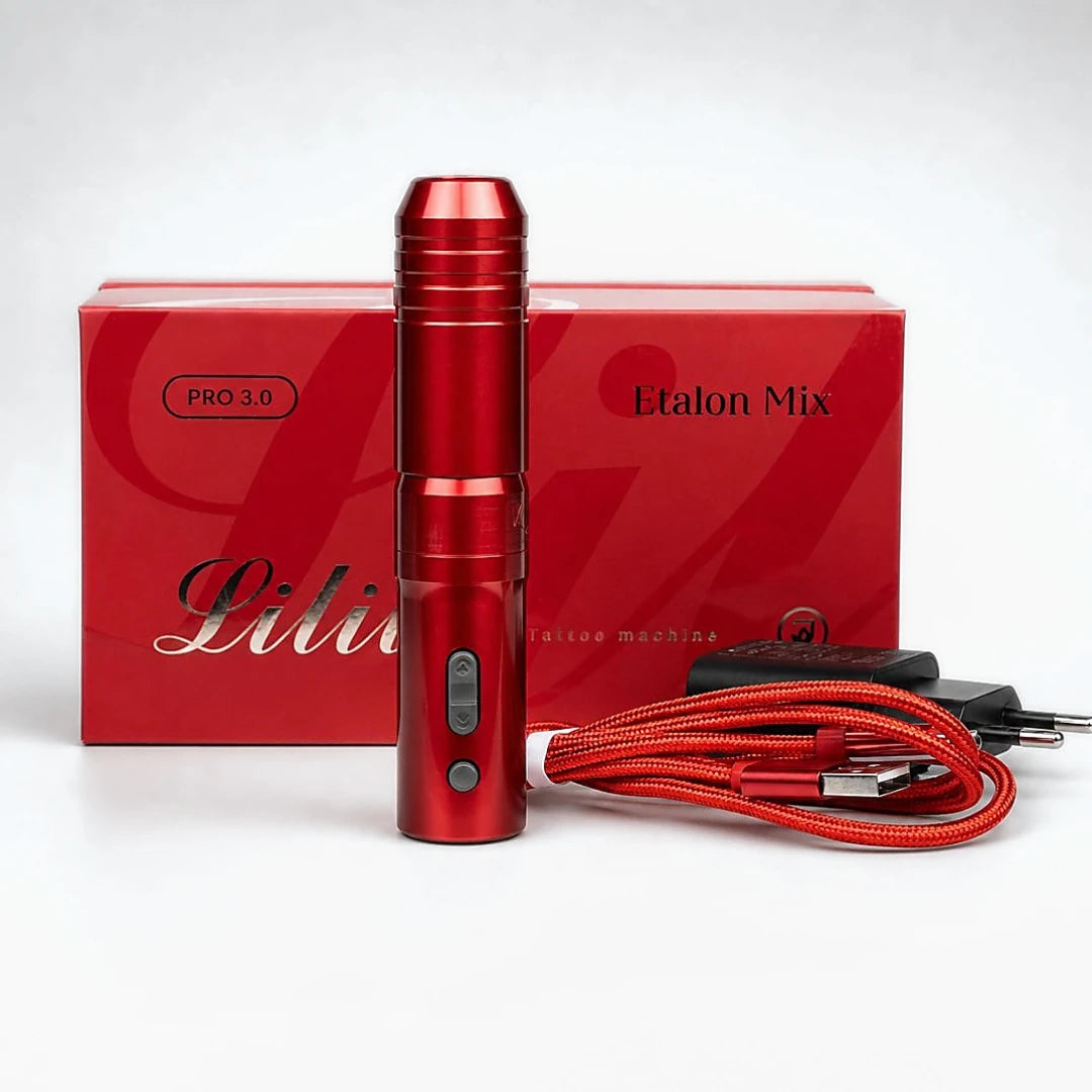Etalon Mix Lilit Pro rojo con envase y accesorios de carga
