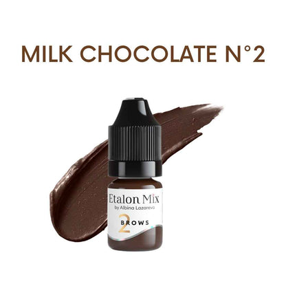 Etalon Mix Milk Chocolate N°2, flacone con campione colore del set