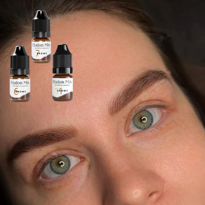 Risultato sopracciglia con Etalon Mix Pecan N°7 Mineral