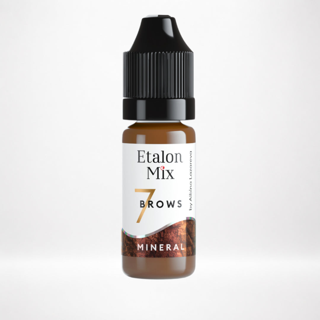 Etalon Mix Pecan N°7 – frasco del pigmento PMU para cejas