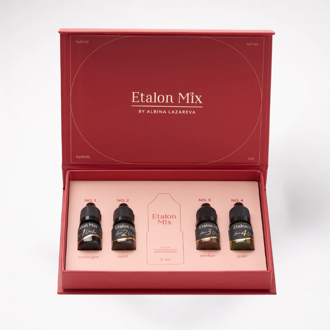 Etalon Mix Set Occhi Anna Vasileva pigmento PMU ojos – paleta y presentación