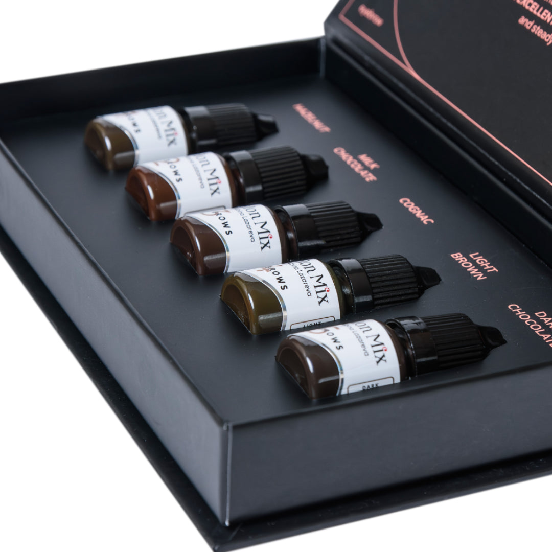Etalon Mix Set Pigmentos Híbridos para Cejas Botella de 5 ml.