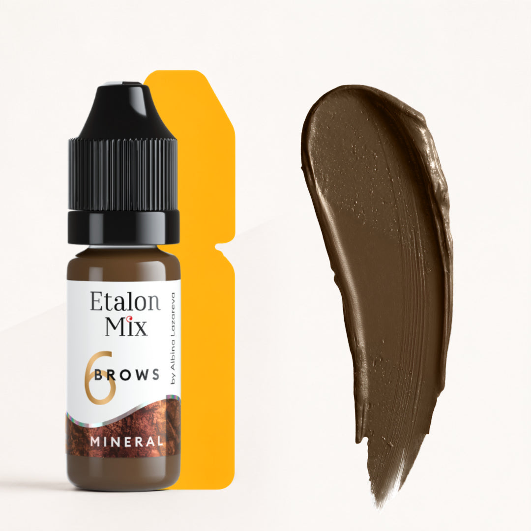 Etalon Mix Taupe N°6 – frasco y muestra de color