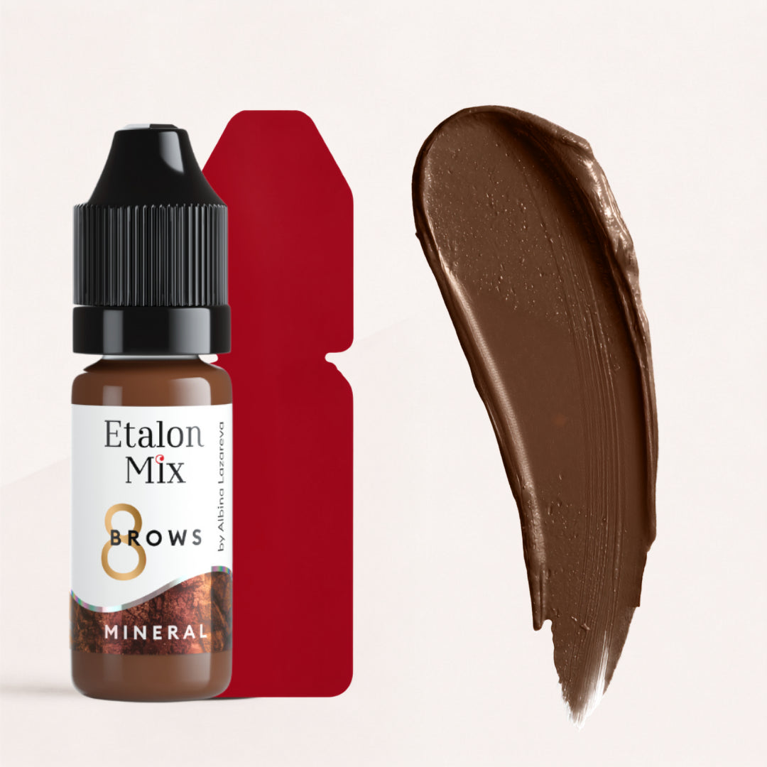 Etalon Mix Tiziano N°8 – frasco y muestra de color