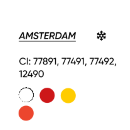 FACE Amsterdam – INCI e Color Index