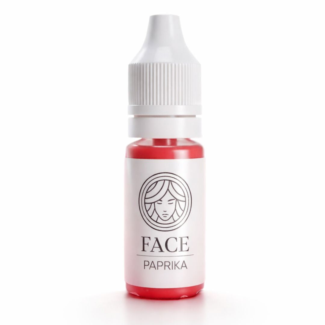 FACE Hybrid PAPRIKA pigmento PMU labbra rosso-rosa caldo saturo uso professionale conforme REACH