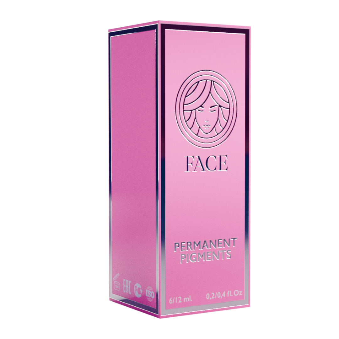 Pigmento PMU per labbra FACE Jennifer rosa marrone freddo flacone professionale con packaging originale