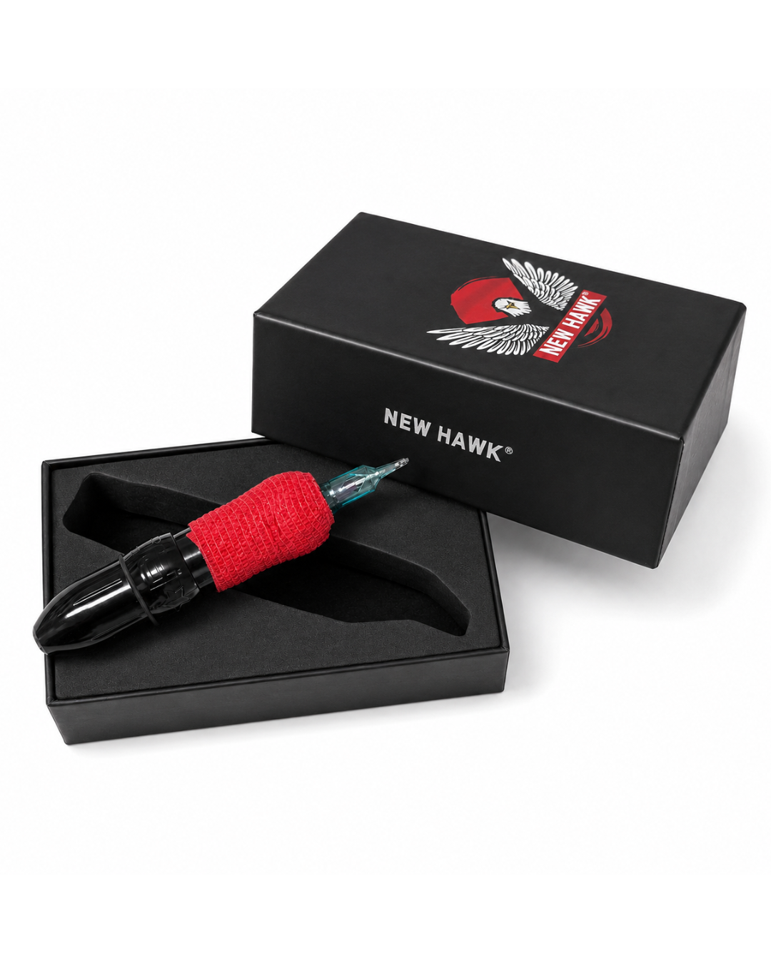 Fascia grip rossa applicata su manipolo dimostrativo per utilizzo professionale PMU
