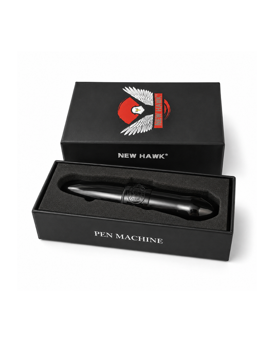 New Hawk Rocket M8 pen machine nera con cavo e confezione per PMU e tattoo
