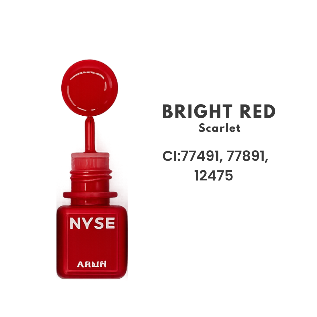 NYSE Scarlet Bright Red pigmento PMU labbra con Color Index CI 77491 CI 77891 CI 12475