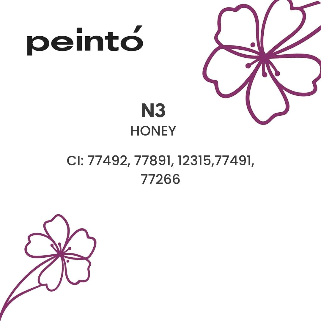 Color Index del pigmento Peintó N3 Honey con codici CI.
