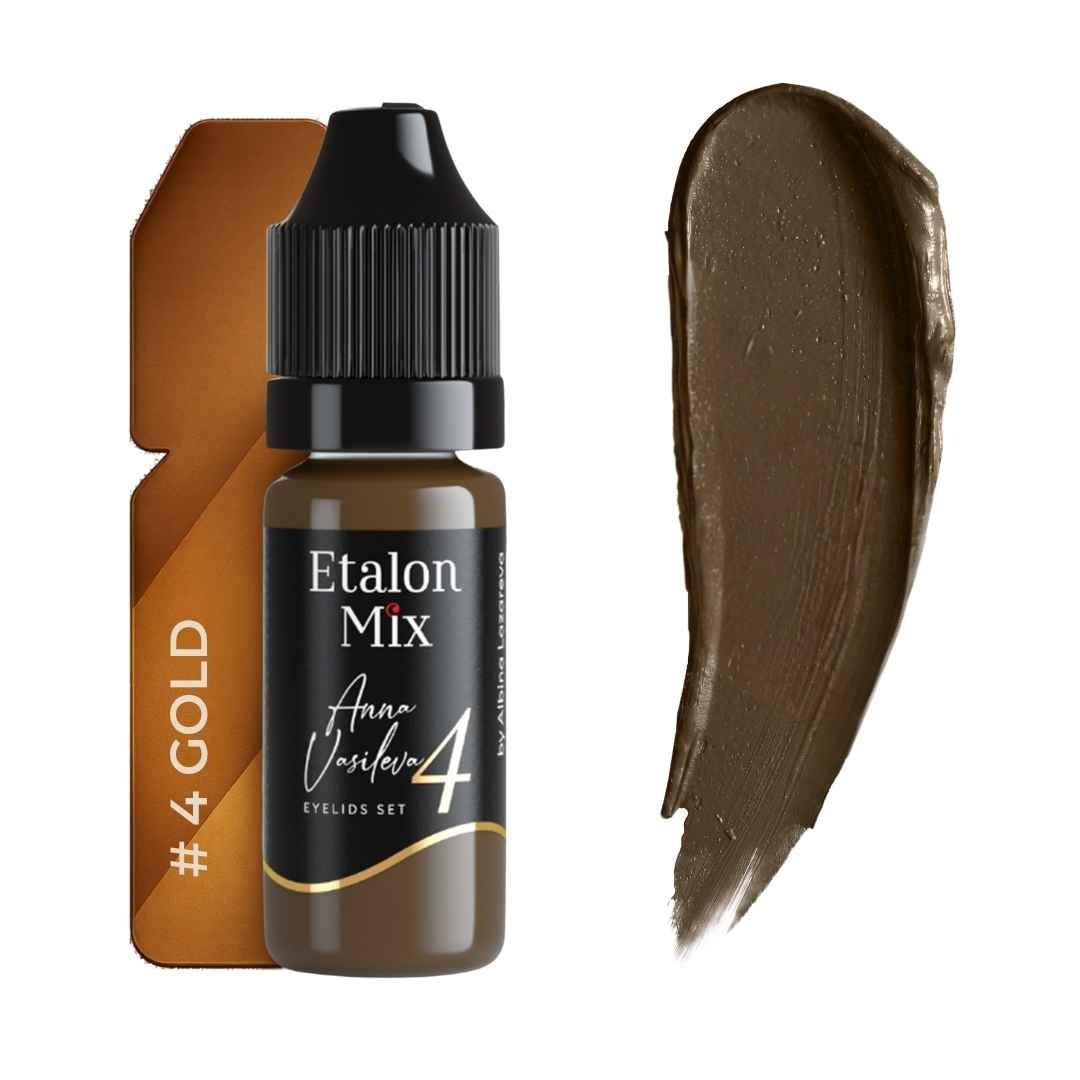 Etalon Mix Gold N°4, flacone e swatch