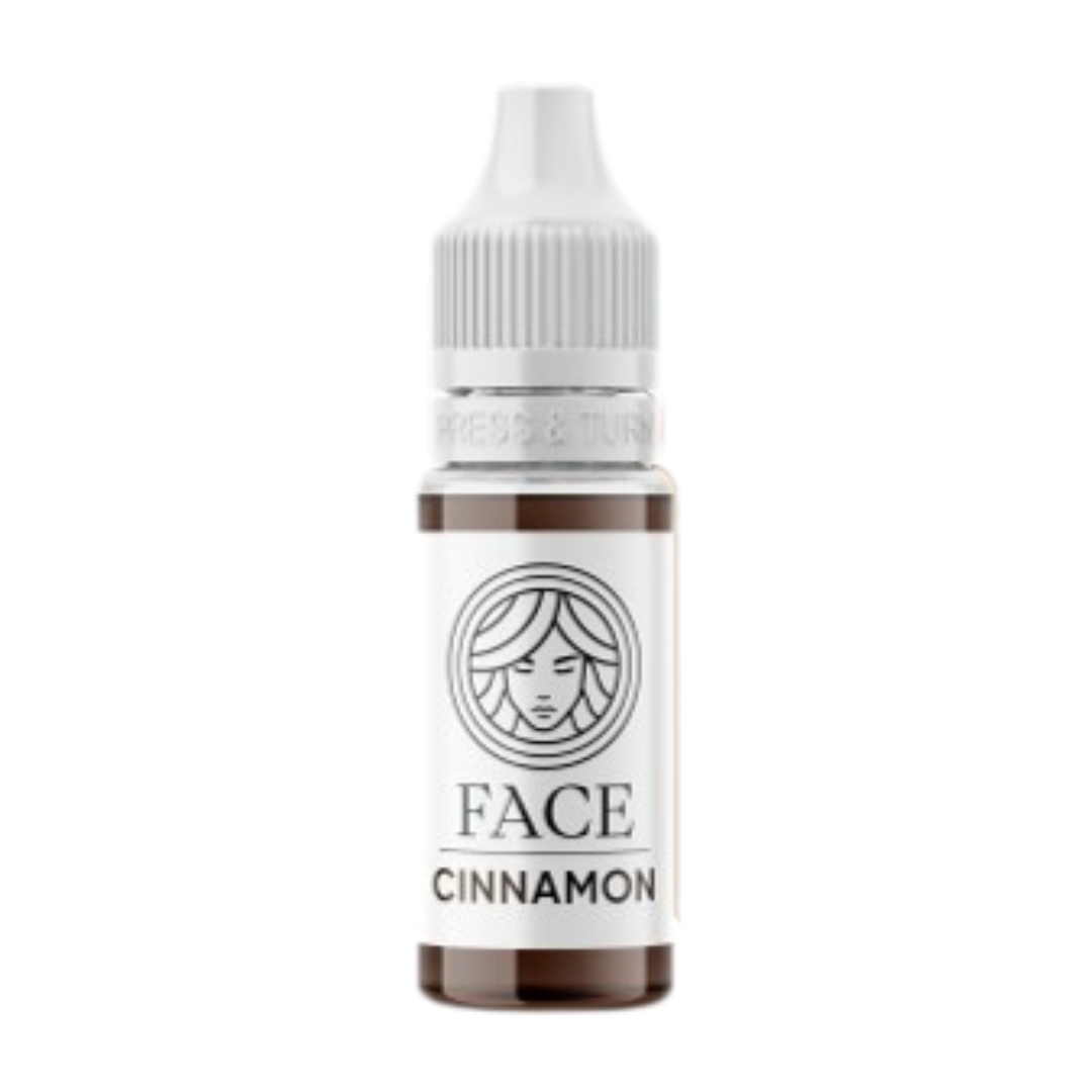 Pigmento híbrido PMU FACE Cinnamon para cejas marrón cálido con subtono rojizo profesional