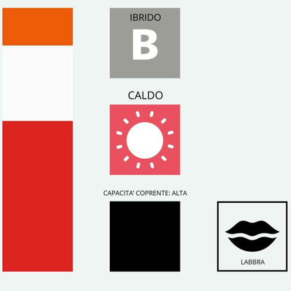 Pigmento PMU Labbra 404 Poppy Red – Rosso Caldo Intenso