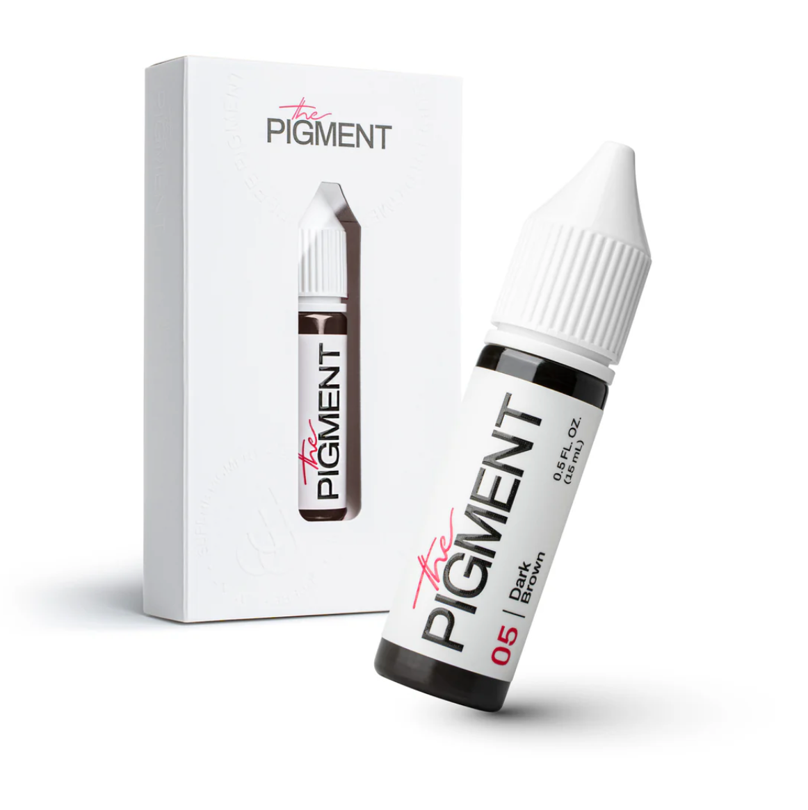 Flacone The Pigment 05 Dark Brown per sopracciglia PMU.