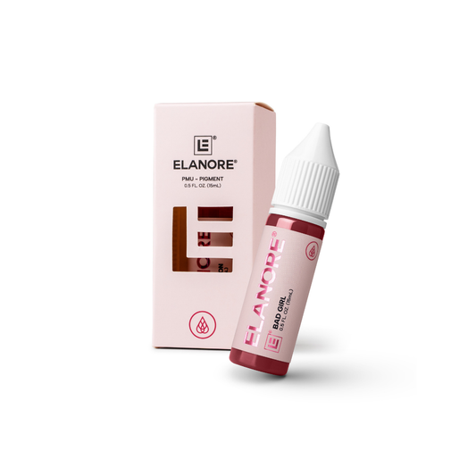 Swatch Bad Girl Elanore: borgogna freddo intenso per contour e lipstick effect